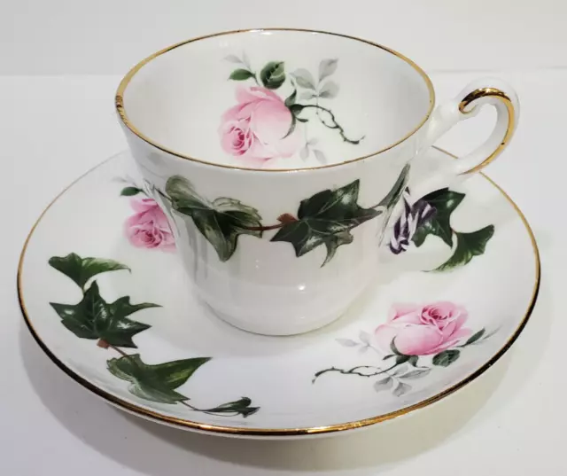 Regency Tea Cup & Saucer English Bone China Demitasse  Made in England Vintage