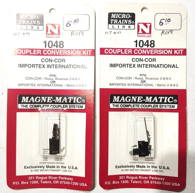 KADEE MICROTRAINS N Scale MagneMatic Coupler Conversion Kit 1048