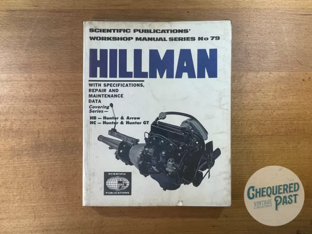 1970 HILLMAN HB Hunter Arrow HC GT Workshop Manual Book No.79 Service Book