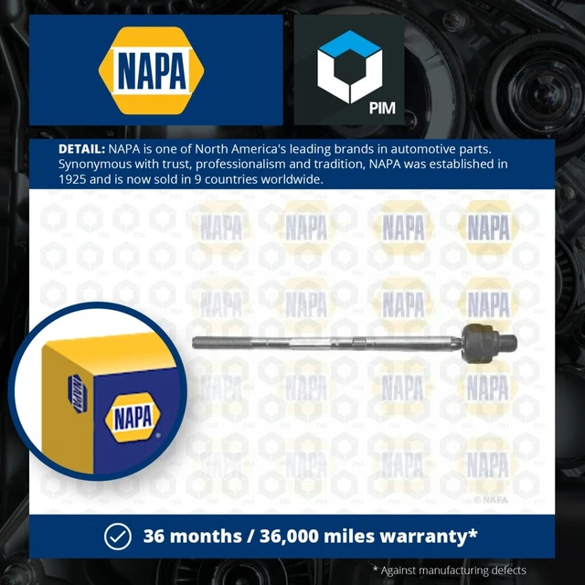 Inner Rack End fits VAUXHALL ZAFIRA B 1.6 05 to 14 Tie Rod Joint NAPA 1603287