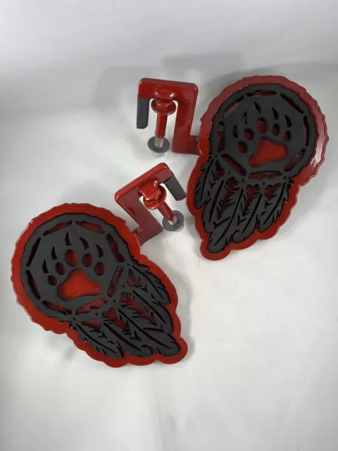 Foot Pegs for Jeep JK/JL/JT 07-Newer DREAMCATCHER BEAR PAW Metal, Rubber