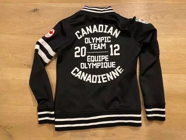 AUTHENTIC 2012 Canadian Olympic Team Track Athlete Official Jacket Canada Sz S