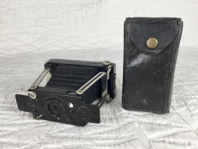 Appareil Photo Ancien Wunsche Unicum à Soufflet, Cuir Bordeaux, Circa 1900, état Superbe