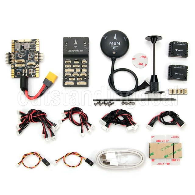 HOLYBRO DRONE FLIGHT Controller Pixhawk 6C & PM07 &M8N GPS Module for