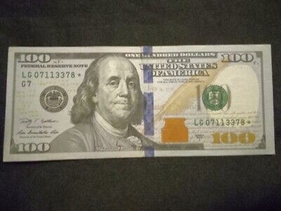 1 Of A Kind Federal Reserve $100 Replacement Sheet Error Star Note 2009A