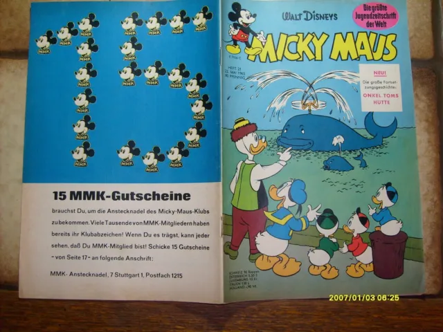 Micky maus Heft 21  von 1965  Zustand 0-1/1