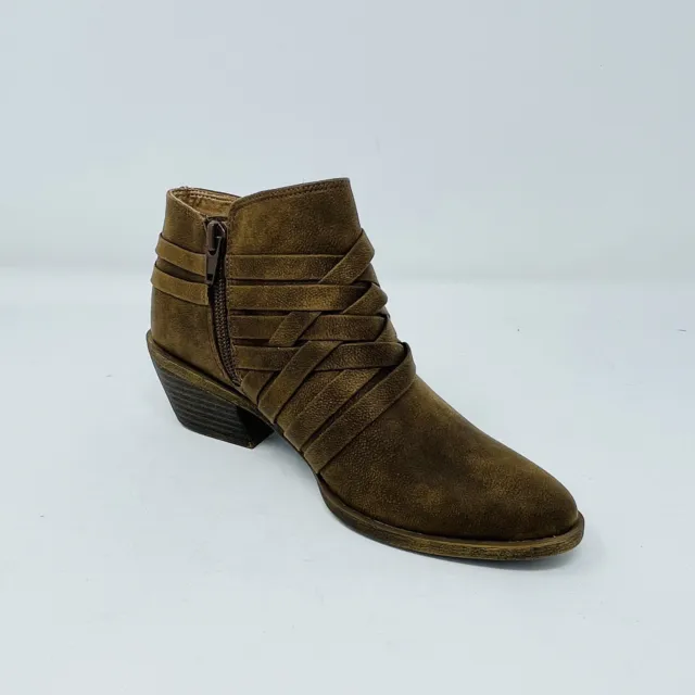 LifeStride Prairie Ankle Bootie Boot in Brown Traveler Womans Size 5 M
