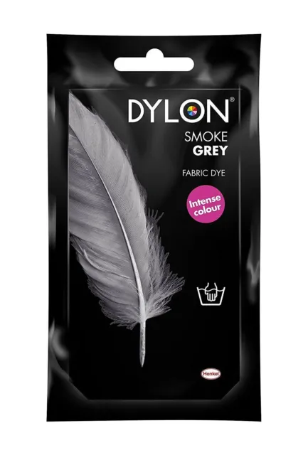 Dylon Fabric Dye Hand Use 50g Pack Clothes - Smoke Grey