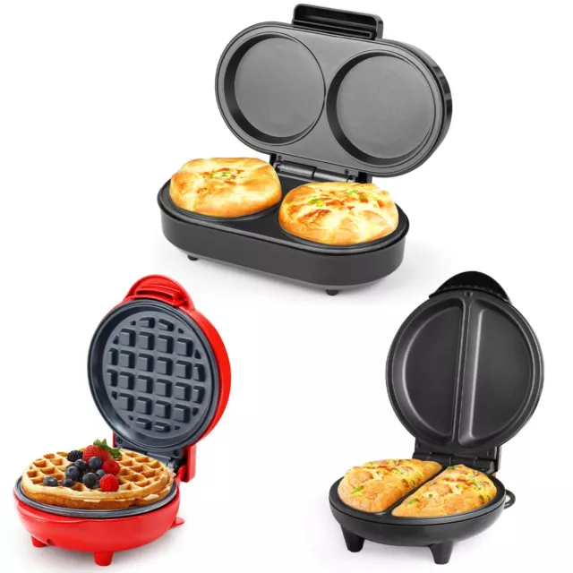 Twin Omelette Maker &Waffle Maker XL Dual Fill Non-Stick Egg Breakfast Pancake