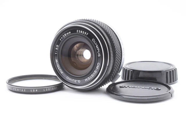 Olympus OM-System G.Zuiko AUTO-W 28mm f/3.5 Wide Angle MF Manual Lens From JAPAN