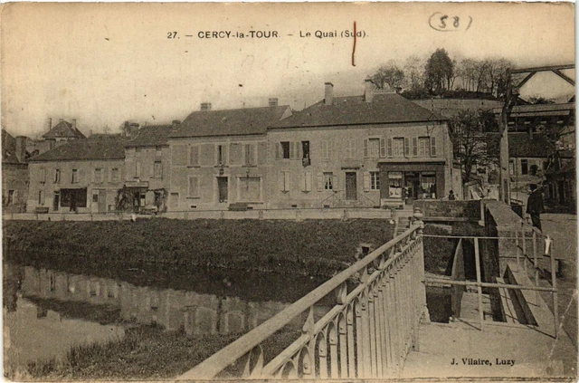 CPA CERCY-la-TOUR Le Quai (420907)