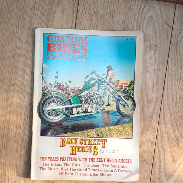 CUSTOM BIKES UNLIMITED Motorcycle Magazine Back Street Heroes Special ...