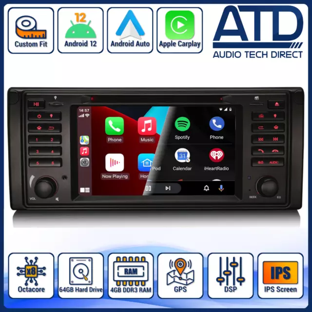 Android Auto Radio Pour Range Rover L322 HSE BMW Carplay GPS Satnav DAB Tête '