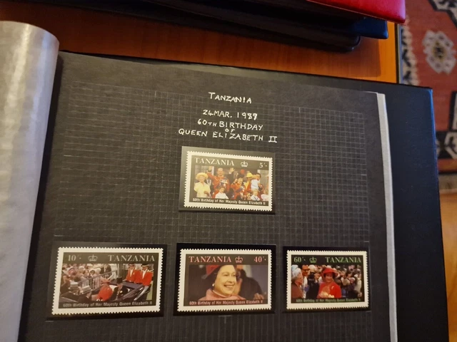 Tanzania 1987 Sg 517-520 60Th Birthday Of Queen Mnh