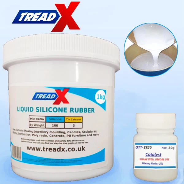 1KG LIQUID SILICONE Moulding Rubber Mold Making Casting Rubber Mould £