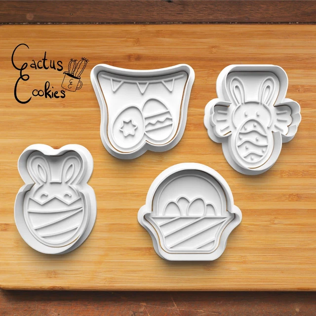 Cortador de Pascua molde de corte sello Clay Cutter cortador de arcilla