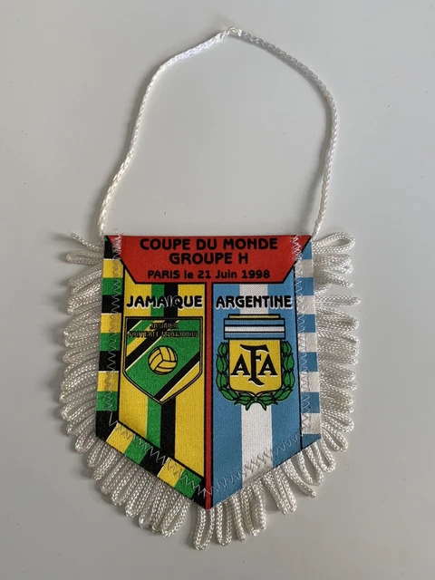 Belgique Mexique fanion coupe du monde 1998 pennant football France 98