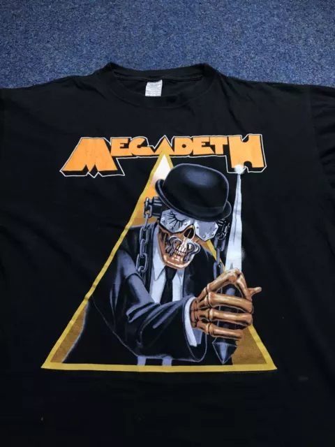 Megadeth Clock Work Orange Band Shirt Original 2001 Metal XL Boxy Vintage