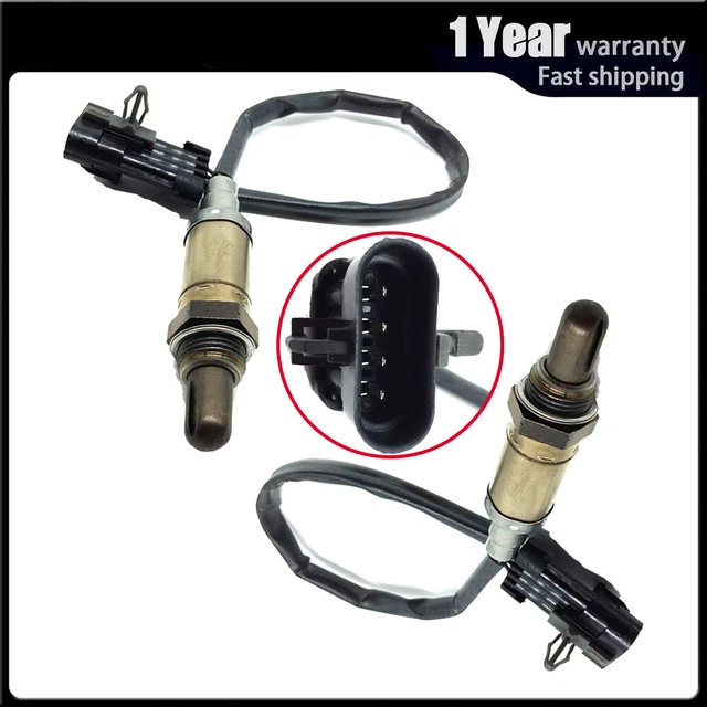2pcs Oxygen O2 Sensors Upper+Undder For 1996-2000 2001 GMC Jimmy V6 4.3L Vortec