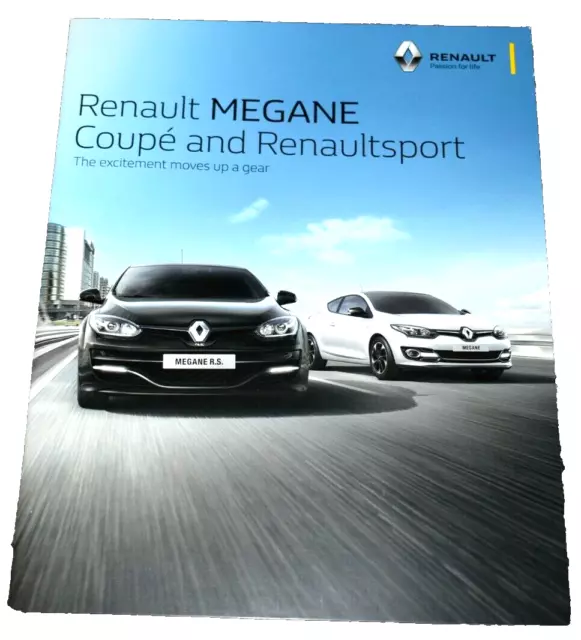 Renault Megane, Coupe, Renaultsport Uk Sales Brochure Jan.16 New, Old Stock