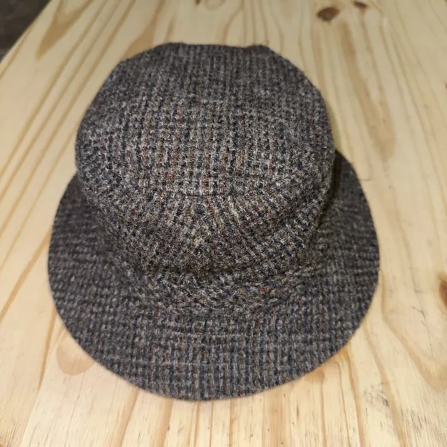VINTAGE LL BEAN Harris Tweed 100% Wool Gore-Tex Brown Bucket Hat XL USA ...