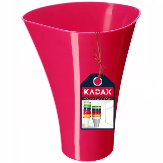 KADAX Maceta de plástico, protector de maceta, 16,5 cm, rosa
