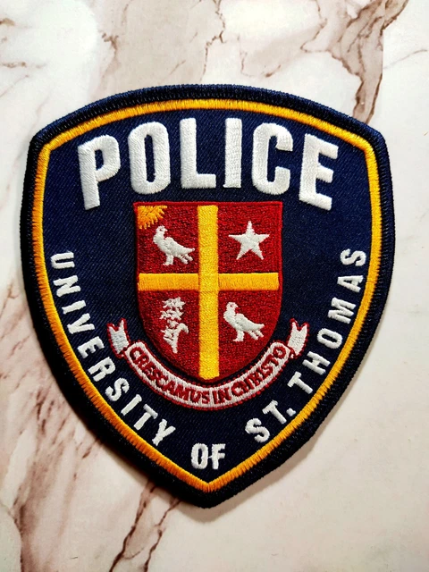 University of St. Thomas Police Department Texas Iron On Patch Embroidered