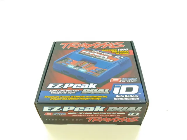 Traxxas 2972 EZ-Peak Plus NiMH / LiPo Auto-iD Dual Charger 1/10 Slash / E-Revo