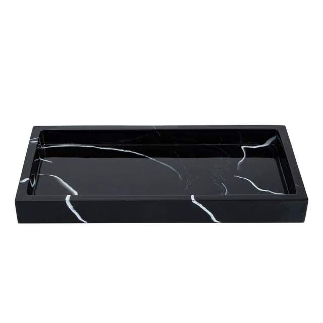 Porte Bougie Thé En Marbre Noir – 2 Trous – Design Contemporain – Your Crafts Fair