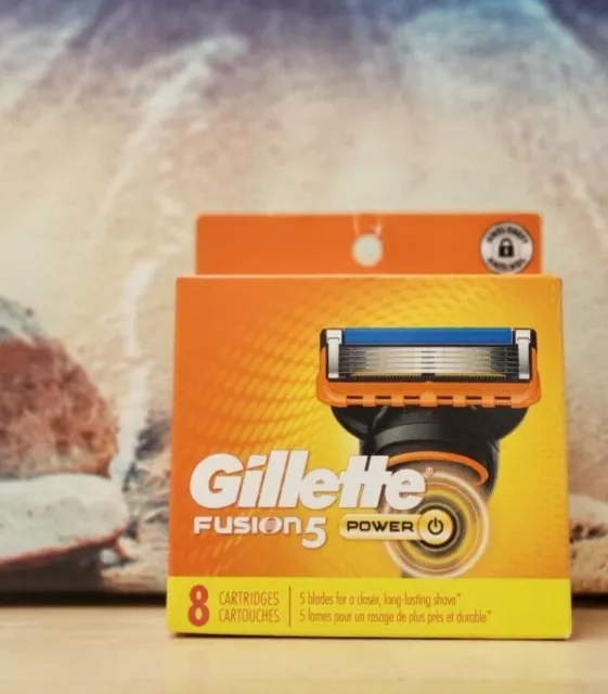 Gillette Fusion 5 power Razor Blade refills New Packs of 8 Cartridges sealed