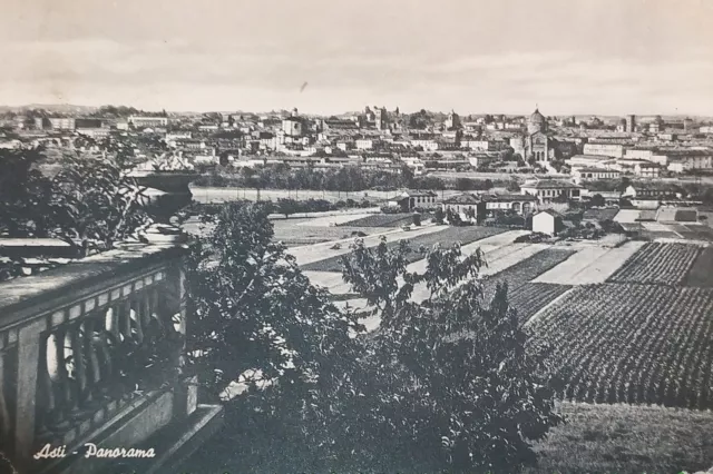 Cartolina - Asti - Panorama - 1954