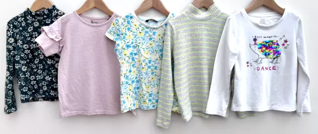 Girls Bundle Of Tops Age 4-5 John Lewis H&M Tu