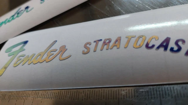 GITARRE MASSGESCHNEIDERTE PERLENLOOK LAPTOP Flughülle Vinyl Aufkleber Logo