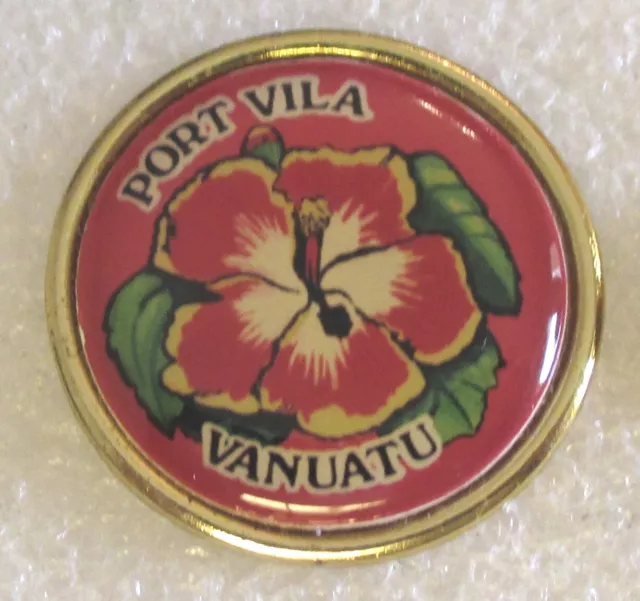 Port Vila, Vanuatu - South Pacific Island Tourist Travel Souvenir Collector Pin