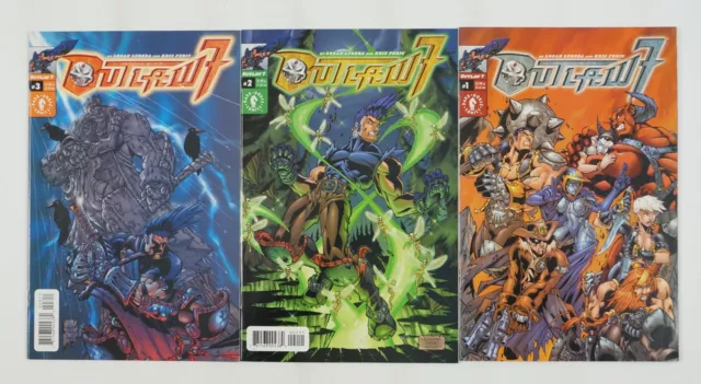 Outlaw 7 #1-3 VF/NM complete series - dark horse comics set lot 2 logan lubera