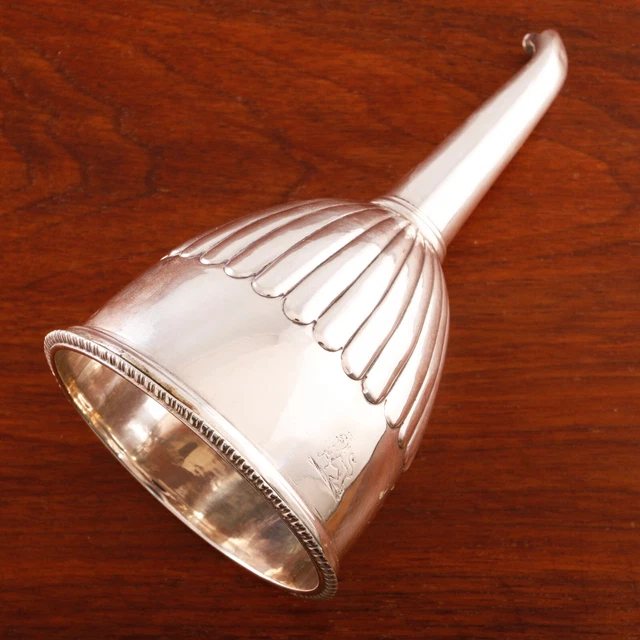 Joseph Steward Georgian Sterling Silver Wine Funnel Flute & Reed Body 1759-67