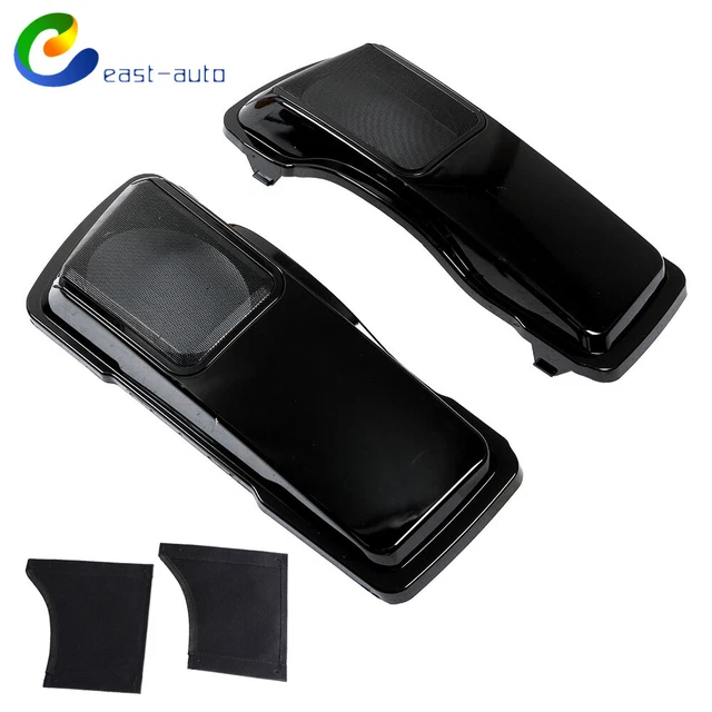 For Touring Models 1994-2013 6×9" Vivid Black CVO Style Saddlebag Speaker Lids