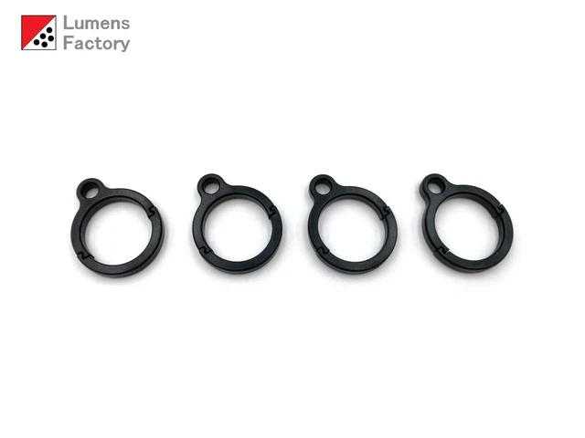 Black Lanyard Rings for Surefire A2 A2 LED L1 L2 LX2 AZ2 AZ2-S K2 Kroma V2 Z62