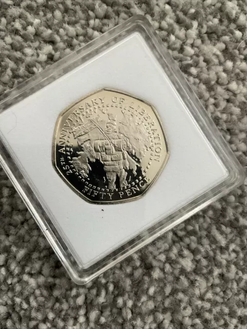 Falklands Proof 50p 25th Anniversary Of Liberation