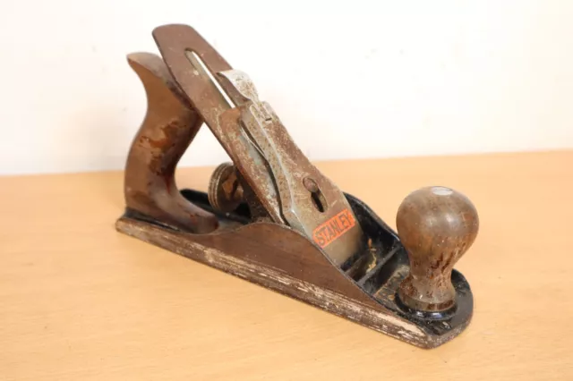 Vintage Stanley Bailey No 4 Smoothing Plane Made in England Woodworking Tool