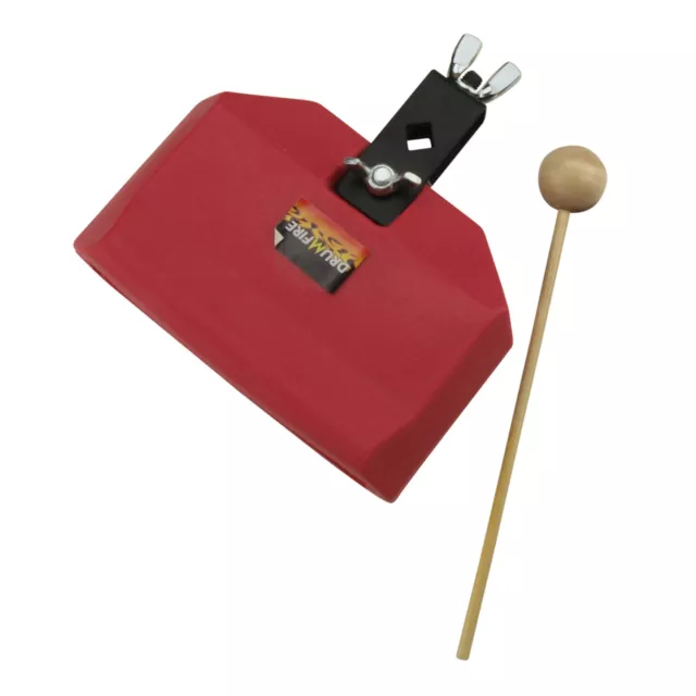 New Drumfire 15.5cm Temple Blast Block with Wooden Beater Percussion