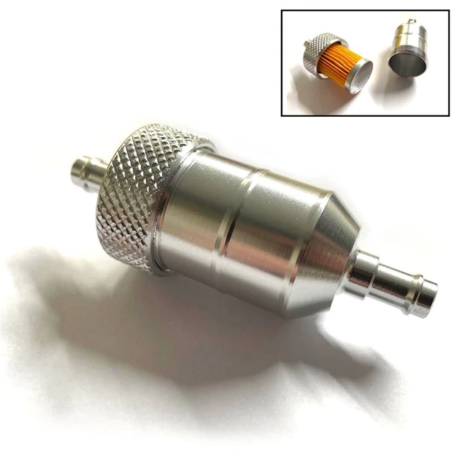 Robusto filtro carburante interno nuovo argento 5/16 accessori ingresso e uscita