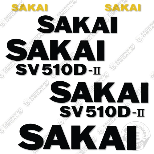Sakai SV510D-2 Decal Kit Roller - 7 YEAR OUTDOOR 3M VINYL!