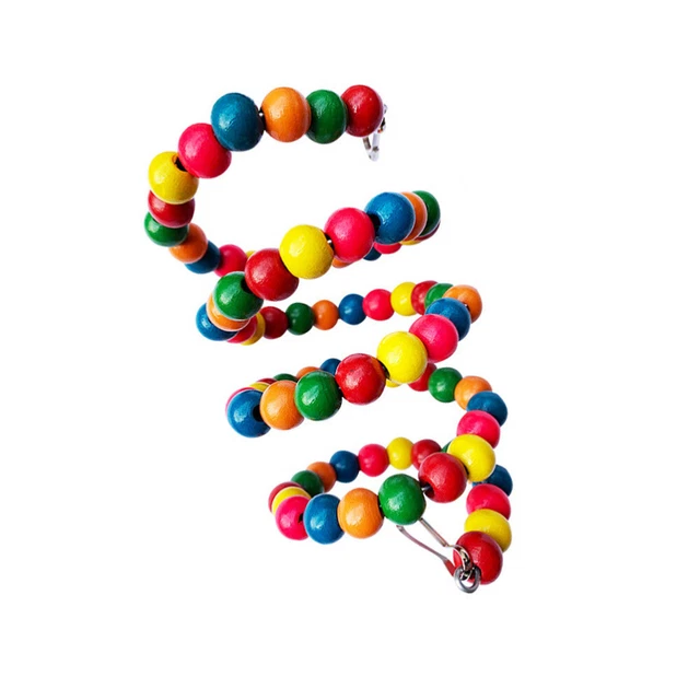 1pc educational toys Vogel Hängen Glocke Sitzstangen Papagei Kauen Spielzeug Vo 2