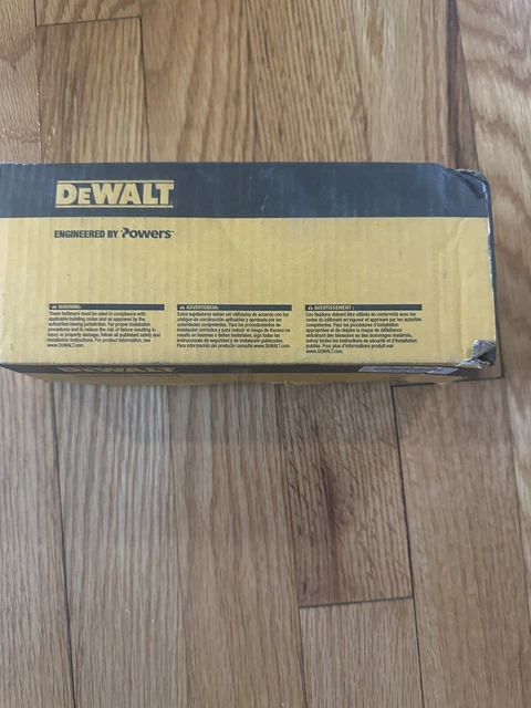 DeWalt 06328-PWR 1/2"-13 x 2" Steel Dropin Lipped CS-Z 1/2"  Box of 50 pcs.