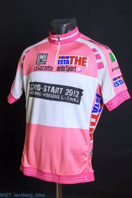 SANTINI GIRO D'ITALIA 2012 pink cycling jersey (2XL)