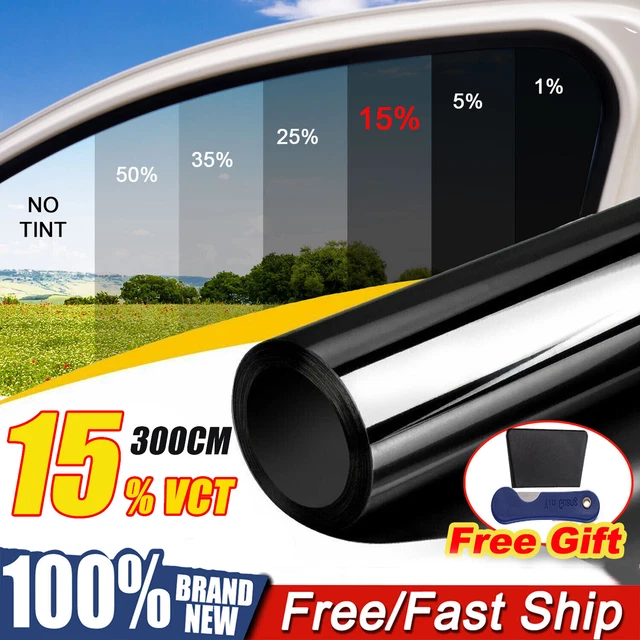 Window Tint Car 25% VLT Window Tint Film Roll - 20 X 10ft, Metalized, 300cm Uncut For Car/Home Car Tint Film