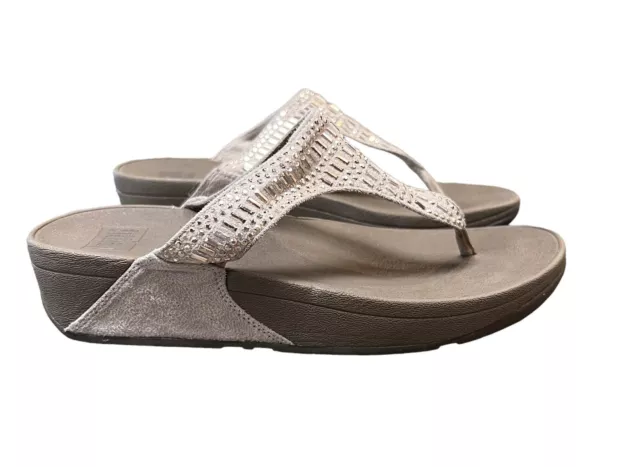 FitFlop Fit Flop Thong Sandals Wedge Flip Flop Women’s Sz 8 L85-137