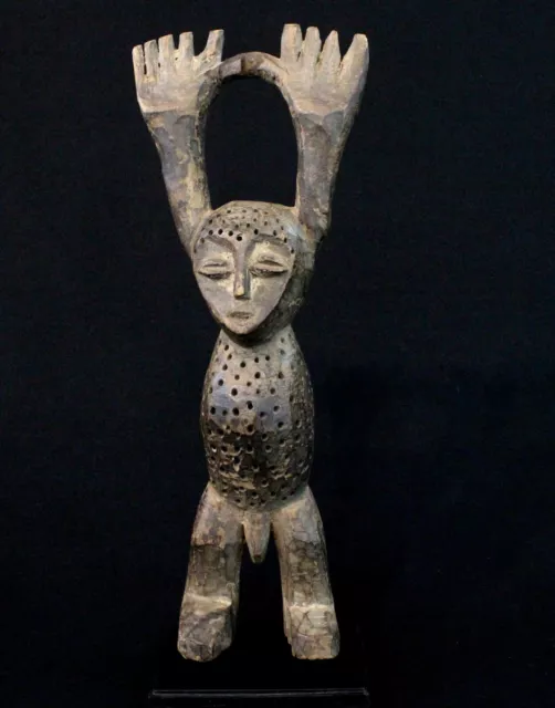 Art Afrikanisch tribal Statuette Lega Kasungala „Der Richter " Am Sockel - 32