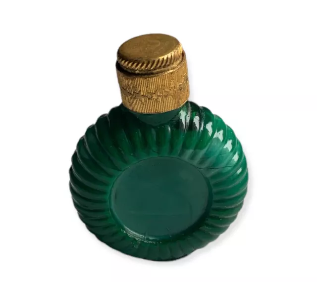 Schlevogt Czech Glass Perfume Bottle Bohemian Art Deco 1930s Malachite Jade 3